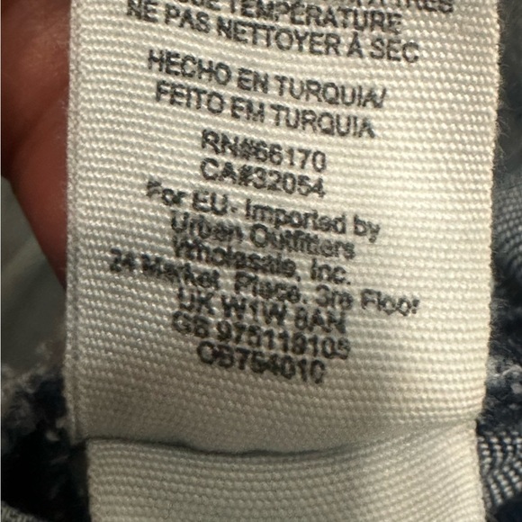 FREE PEOPLE Womens Jeans Turquoise Skinny Ripped Distressed Knee Denim Sz 32 L - Picture 5 of 12